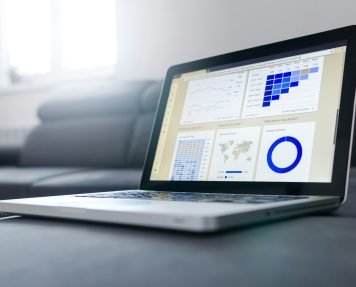 turned on black and grey laptop computer